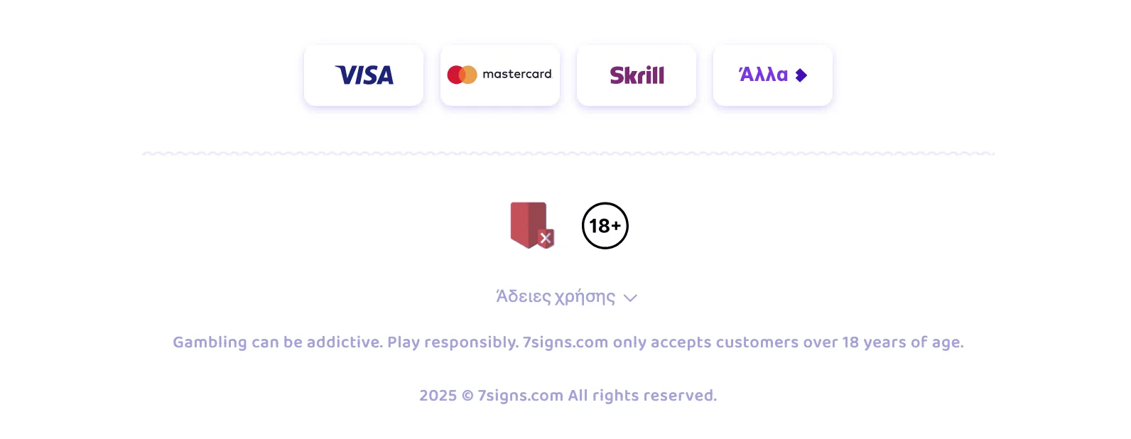 Συνολική εμπειρία στο 7Signs Casino